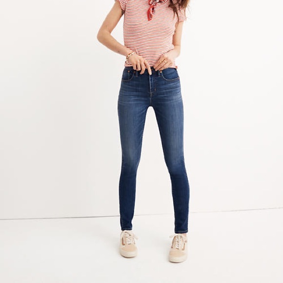 Madewell Denim - Madewell 10" High-Rise Skinny Jeans in Danny Wash